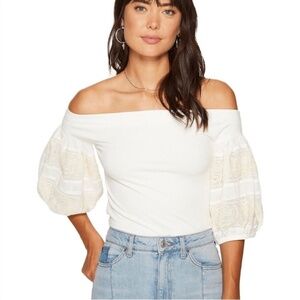 Free People Rock With It Off the Shoulder Top